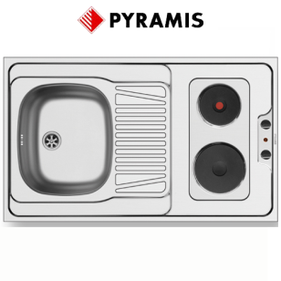 ΝΕΡΟΧΥΤΗΣ ΚΟΥΖΙΝΑΣ PYRAMIS PANTRY ΜΕ 2 ΕΜΑΓΙΕ ΕΣΤΙΕΣ (100 X 60 X 5,5cm) 1B 1D