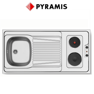 ΝΕΡΟΧΥΤΗΣ ΚΟΥΖΙΝΑΣ PYRAMIS PANTRY ΜΕ 2 ΕΜΑΓΙΕ ΕΣΤΙΕΣ (120X60X5,5cm) 1B 1D