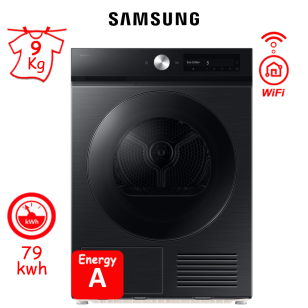 ΣΤΕΓΝΩΤΗΡΙΟ SAMSUNG DV90DB7845GBU4 (9Kg) ΜΑΥΡΟ ΚΑΙ WiFi ΕΛΛΗΝΙΚΗΣ ΑΝΤΙΠΡΟΣΩΠΕΙΑΣ