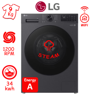 ΠΛΥΝΤΗΡΙΟ ΡΟΥΧΩΝ LG F2X50S9TBB (9Kg / 1200RPM) ΑΝΘΡΑΚΙ ΜΑΤ SLIM ΕΙΔΙΚΩΝ ΔΙΑΣΤΑΣΕΩΝ ΕΛΛΗΝΙΚΗΣ ΑΝΤΙΠΡΟΣΩΠΕΙΑΣ ΝΕΟ ΜΟΝΤΕΛΟ