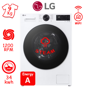 ΠΛΥΝΤΗΡΙΟ ΡΟΥΧΩΝ LG F2X50S9TLB (9Kg / 1200RPM) ΛΕΥΚΟ SLIM ΕΙΔΙΚΩΝ ΔΙΑΣΤΑΣΕΩΝ ΕΛΛΗΝΙΚΗΣ ΑΝΤΙΠΡΟΣΩΠΕΙΑΣ ΝΕΟ ΜΟΝΤΕΛΟ