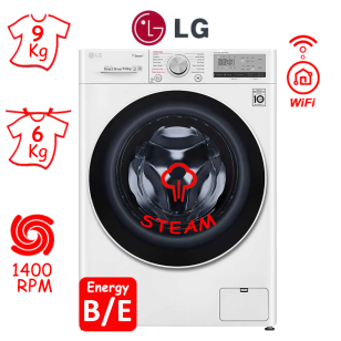 ΠΛΥΝΤΗΡΙΟ ΣΤΕΓΝΩΤΗΡΙΟ LG F4DV509H0E (9Kg ΠΛΥΣ / 6Kg ΣΤΕΓ / 1400RPM) STEAM ΕΛΛΗΝΙΚΗΣ ΑΝΤΙΠΡΟΣΩΠΕΙΑΣ