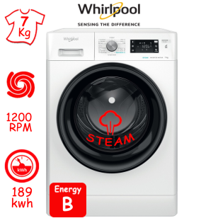 ΠΛΥΝΤΗΡΙΟ ΡΟΥΧΩΝ WHIRLPOOL FFB 7259 BV EE (7Kg / 1200RPM) ΕΛΛΗΝΙΚΗΣ ΑΝΤΙΠΡΟΣΩΠΕΙΑΣ