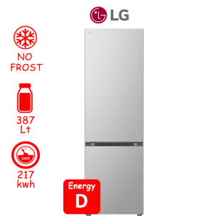 ΨΥΓΕΙΟΚΑΤΑΨΥΚΤΗΣ LG GBV5240DPY INOX SILVER ΜΕ ΠΛΑΤΗ METAL COOLING ΕΛΛΗΝΙΚΗΣ ΑΝΤΙΠΡΟΣΩΠΕΙΑΣ