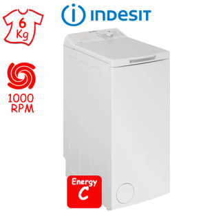 ΠΛΥΝΤΗΡΙΟ ΡΟΥΧΩΝ INDESIT BTW L60400 EEN (6Kg / 1000RPM) ΕΛΛΗΝΙΚΗΣ ΑΝΤΙΠΡΟΣΩΠΕΙΑΣ