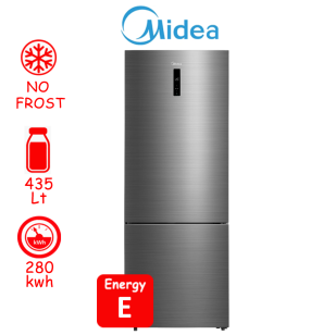ΨΥΓΕΙΟΚΑΤΑΨΥΚΤΗΣ MIDEA MDRB593FGE46 ΙΝΟΧ ΕΛΛΗΝΙΚΗΣ ΑΝΤΙΠΡΟΣΩΠΕΙΑΣ