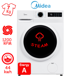 ΠΛΥΝΤΗΡΙΟ ΡΟΥΧΩΝ MIDEA MF110W70B (7Kg / 1200RPM) SLIM ΕΙΔΙΚΩΝ ΔΙΑΣΤΑΣΕΩΝ ΕΛΛΗΝΙΚΗΣ ΑΝΤΙΠΡΟΣΩΠΕΙΑΣ