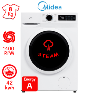 ΠΛΥΝΤΗΡΙΟ ΡΟΥΧΩΝ MIDEA MF110W80BA10 (8Kg / 1400RPM) SLIM ΕΙΔΙΚΩΝ ΔΙΑΣΤΑΣΕΩΝ ΕΛΛΗΝΙΚΗΣ ΑΝΤΙΠΡΟΣΩΠΕΙΑΣ