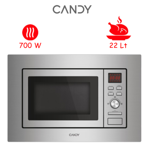 ΕΝΤΟΙΧΙΖΟΜΕΝΟΣ ΦΟΥΡΝΟΣ ΜΙΚΡΟΚΥΜΑΤΩΝ CANDY MIS1730X INOX ΕΛΛΗΝΙΚΗΣ ΑΝΤΙΠΡΟΣΩΠΕΙΑΣ