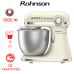 ΚΟΥΖΙΝΟΜΗΧΑΝΗ ROHNSON R-5880 ΜΠΕΖ ΚΡΕΜ - 1500W
