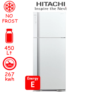 ΨΥΓΕΙΟ ΔΙΠΟΡΤΟ HITACHI R-V541PRU0-1 (PWH) ΛΕΥΚΟ ΝΕΟ ΜΟΝΤΕΛΟ