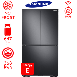 ΨΥΓΕΙΟ ΝΤΟΥΛΑΠΑ 4 ΘΥΡΩΝ SAMSUNG RF65A967EB1/EG (ΑΝΘΡΑΚΙ) ΜΕ ΔΕΥΤΕΡΗ ΠΟΡΤΑ DOOR IN DOOR ΚΑΙ BEVERAGE CENTER