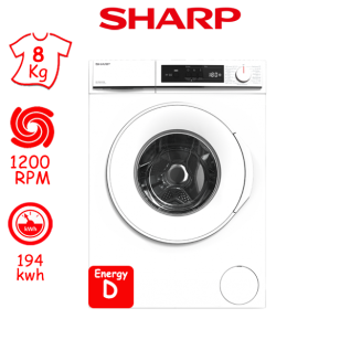 ΠΛΥΝΤΗΡΙΟ ΡΟΥΧΩΝ SHARP ES-NFA8121WD-GR  (8Kg / 1200RPM) ΕΛΛΗΝΙΚΗΣ ΑΝΤΙΠΡΟΣΩΠΕΙΑΣ
