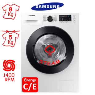 ΠΛΥΝΤΗΡΙΟ ΣΤΕΓΝΩΤΗΡΙΟ SAMSUNG WD80T4046CE (8Kg ΠΛΥΣ / 5Kg ΣΤΕΓ / 1400RPM) STEAM ΕΛΛΗΝΙΚΗΣ ΑΝΤΙΠΡΟΣΩΠΕΙΑΣ