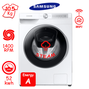 ΠΛΥΝΤΗΡΙΟ ΡΟΥΧΩΝ SAMSUNG WW10T654DLH/S6 (10.5Kg / 1400RPM) ADD WASH ΕΛΛΗΝΙΚΗΣ ΑΝΤΙΠΡΟΣΩΠΕΙΑΣ