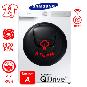 ΠΛΥΝΤΗΡΙΟ ΡΟΥΧΩΝ SAMSUNG WW80T854ABH/S6 (8Kg / 1400RPM) QUICK DRIVE ADD WASH ΕΛΛΗΝΙΚΗΣ ΑΝΤΙΠΡΟΣΩΠΕΙΑΣ