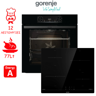 ΣΕΤ ΕΝΤΟΙΧΙΣΜΟΥ ΦΟΥΡΝΟΣ ΜΕ ΕΠΑΓΩΓΙΚΗ ΕΣΤΙΑ GORENJE BOS6737E06BG & IT40SC ΕΛΛΗΝΙΚΗΣ ΑΝΤΙΠΡΟΣΩΠΕΙΑΣ