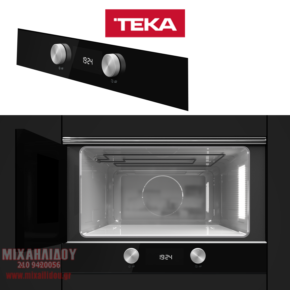 ΕΝΤΟΙΧΙΖΟΜΕΝΟΣ ΦΟΥΡΝΟΣ ΜΙΚΡΟΚΥΜΑΤΩΝ TEKA ML 8220 BIS L ΜΑΥΡΟ (NGHIT BLACK RIVER) URBAN COLOR SERIES