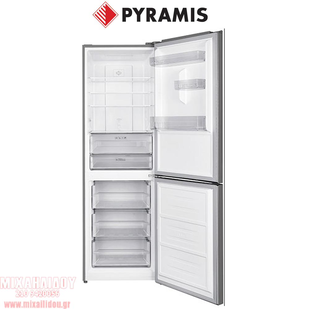 ΨΥΓΕΙΟΚΑΤΑΨΥΚΤΗΣ PYRAMIS FSO 185 ΙΝΟΧ (01007201) TOTAL NO FROST ΕΛΛΗΝΙΚΗΣ ΑΝΤΙΠΡΟΣΩΠΕΙΑΣ