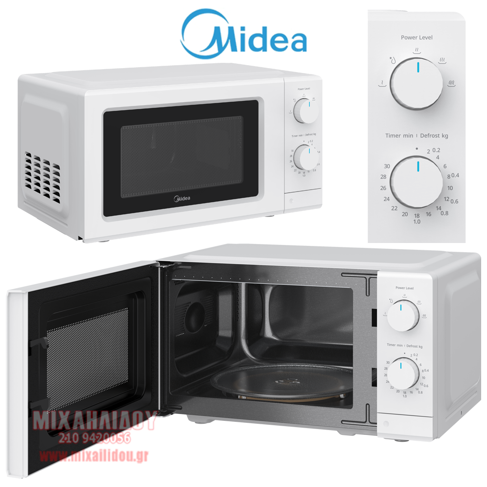ΦΟΥΡΝΟΣ ΜΙΚΡΟΚΥΜΑΤΩΝ MIDEA MD-MP012MK-WH ΛΕΥΚΟΣ