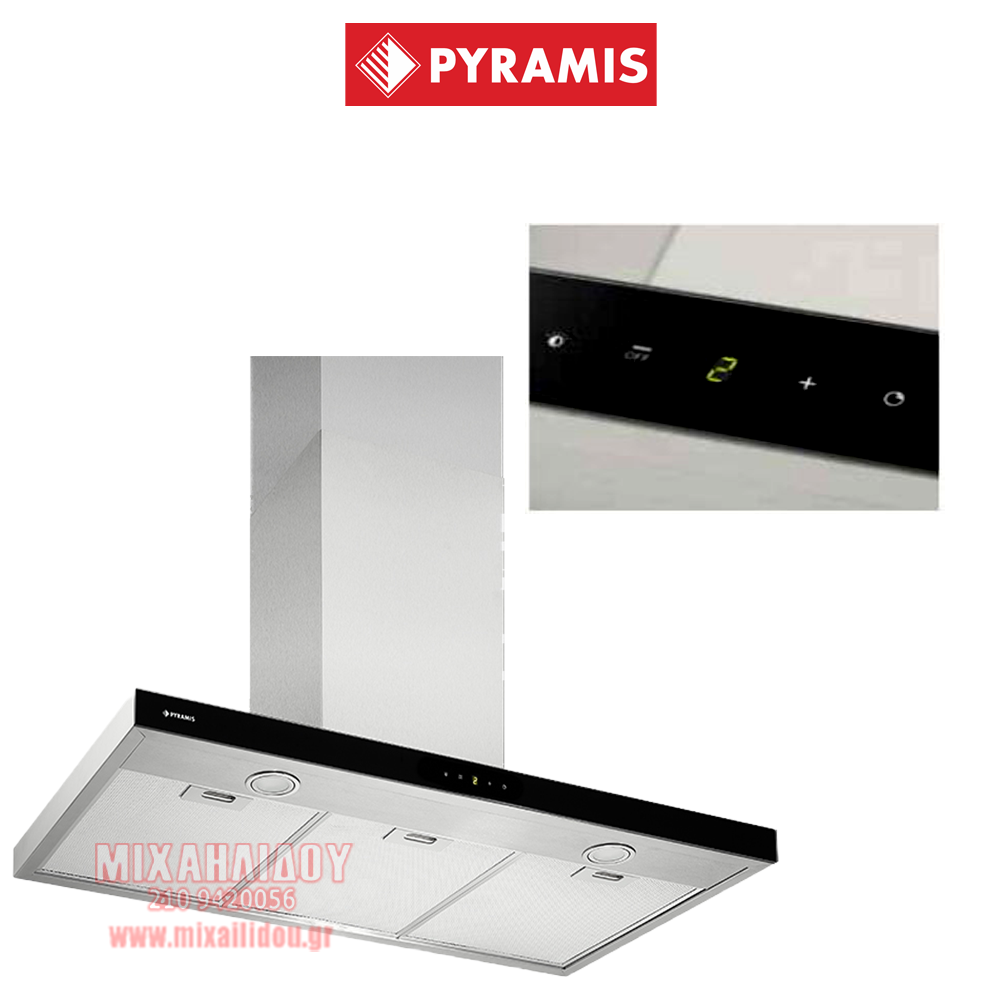 ΑΠΟΡΡΟΦΗΤΗΡΑΣ 90cm PYRAMIS GRANDEZZO - 065039901 ΚΑΜΙΝΑΔΑ TOIXOY