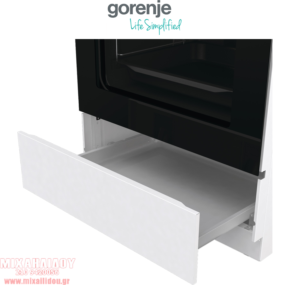 ΚΟΥΖΙΝΑ ΕΛΕΥΘΕΡΗ ΓΚΑΖΙΟΥ ΚΑΙ ΗΛΕΚΡΙΚΗ GORENJE GK6B43WD - 034076101 ΕΛΛΗΝΙΚΗΣ ΑΝΤΙΠΡΟΣΩΠΕΙΑΣ